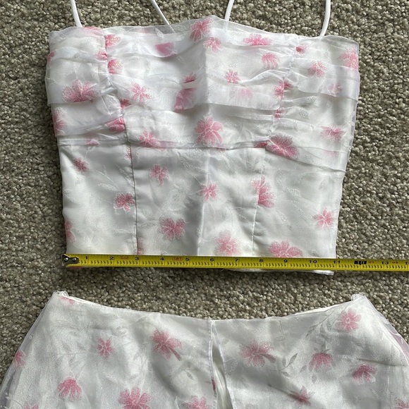 ✨Pink and White Top + Long Skirt Set✨ - Picture 8 of 16